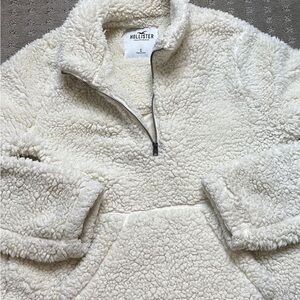 Hollister Cream Sherpa Pullover